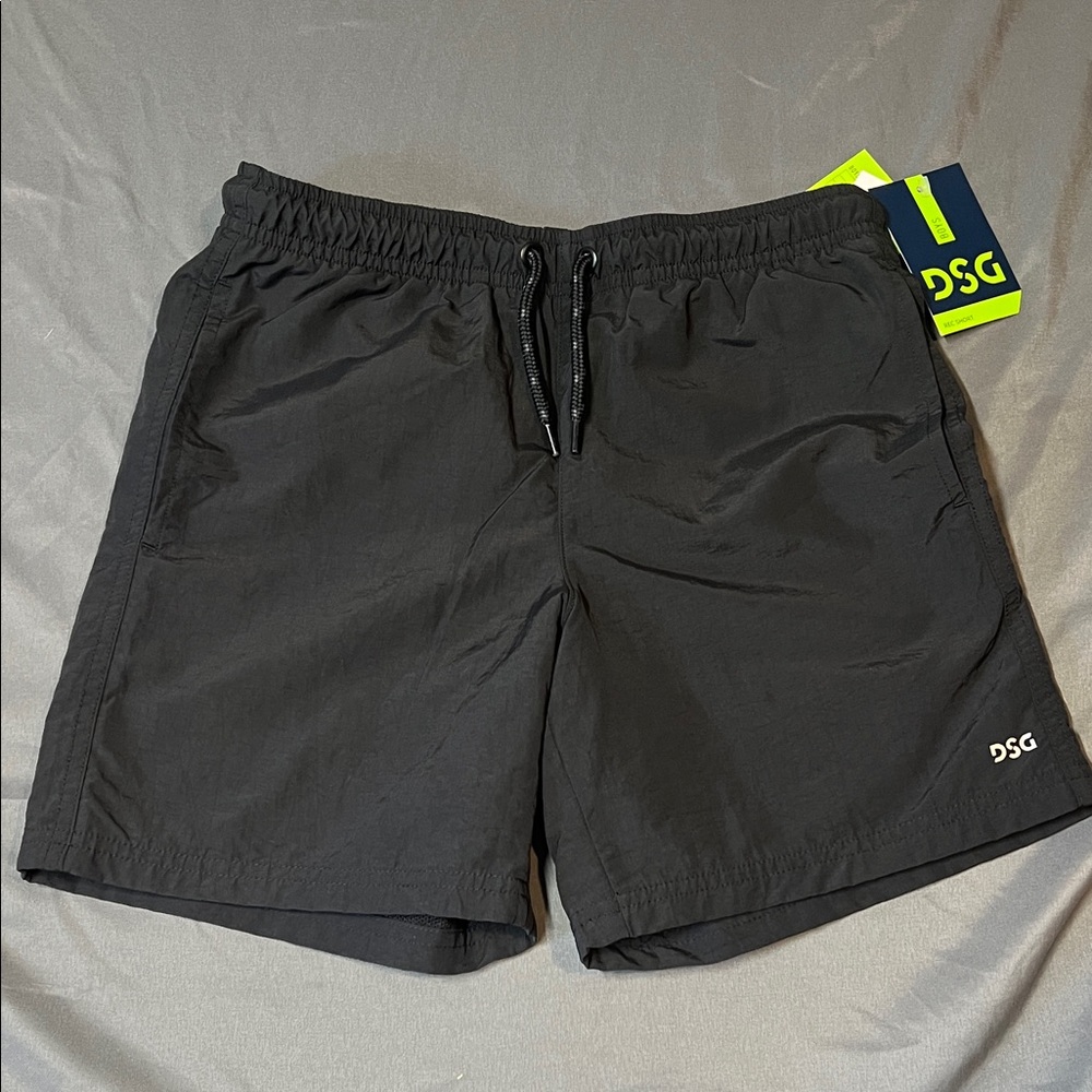 DSG Black Casual REC Shorts with Drawstring Waist